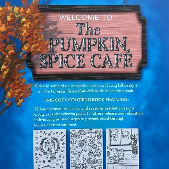 The Pumpkin Spice Café Book and Coloring Book Set - Picture 5 of 11